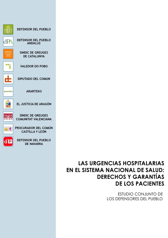 Los defensores del pueblo presentan un informe conjunto sobre los servicios de urgencias hospitalarias